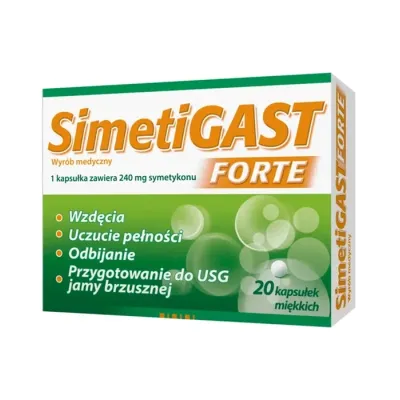 Simetigast Forte kapsułki elastyczne 20szt