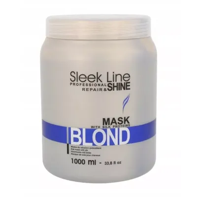 STAPIZ SLEEK LINE BLOND MASKA DO WŁOSÓW BLOND SIWYCH I ROZJAŚNIANYCH Z JEDWABIEM 1L