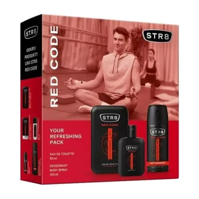 STR8 RED CODE WODA TOALETOWA 50ML + DEZODORANT 150ML