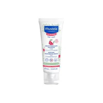 Mustela Bebe łagodzący krem nawilżający do skóry bardzo wrażliwej 40 ml