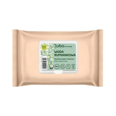 Luba Eco Family Woda Rumiankowa nawilżany papier toaletowy 50szt
