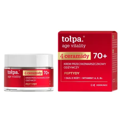 Tołpa Age Vitality 4 Ceramidy odżywczy krem przeciwzmarszczkowy 70+ na dzień i noc 50 ml