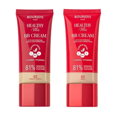 Bourjois Healthy Mix Clean zestaw krem BB 02 Vanilla 30 ml + krem BB 03 Beige 30 ml