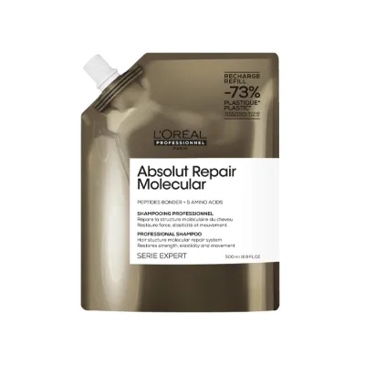 L'Oréal Professionnel Serie Expert Absolut Repair Molecular odbudowujący szampon do włosów zniszczonych refill 500 ml