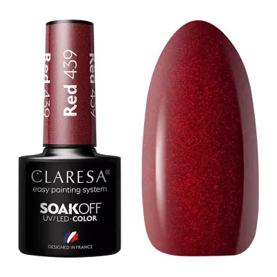 Claresa Soak Off lakier hybrydowy Red 439 5g