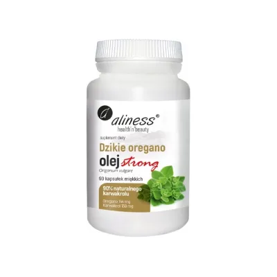 Aliness suplement diety Dzikie Oregano olej strong 100% naturalny 90 kapsułek