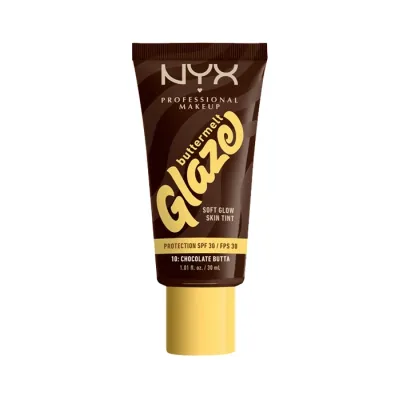 NYX Professional Makeup Buttermelt Glaze podkład w kremie SPF30 10 Chocolate Butta 30 ml