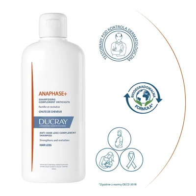 Ducray Anaphase+ szampon przeciw wypadaniu włosów 400 ml