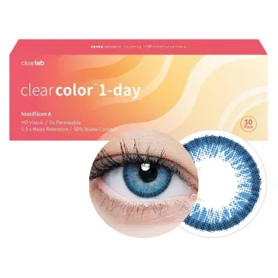 ClearLab ClearColor 1-Day Light Blue kolorowe soczewki kontaktowe 10 szt