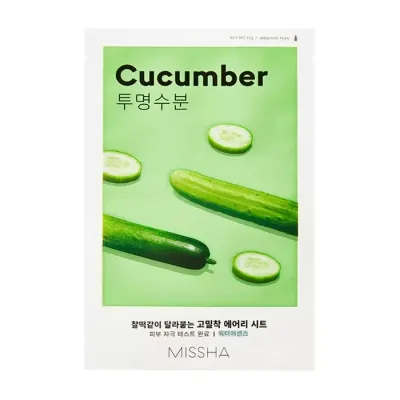 Missha Airy Fit Sheet Mask nawilżająca maseczka w płachcie Cucumber 19ml