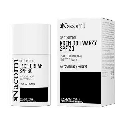 Nacomi Gentleman krem do twarzy z filtrem SPF30 50 ml
