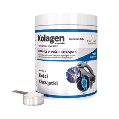 NOBLE HEALTH KOLAGEN W PROSZKU GLUKOZAMINA WIT C