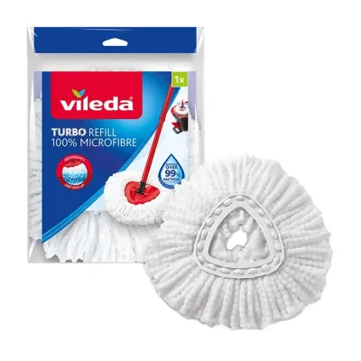 Vileda Turbo 100% Microfibre Refill wkład do mopa obrotowego sznurkowy 1 sztuka