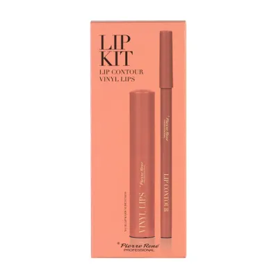 Pierre Rene Lip Kit zestaw do makijażu ust 04 Lip Warm Nude Fusion