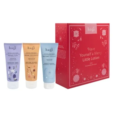Hagi Have Yourself A Merry Little Lotion zestaw balsamów do ciała 3 x 75 ml