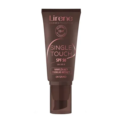 Lirene Single Touch nawilżający podkład kryjący SPF50 04 Sand 30 ml