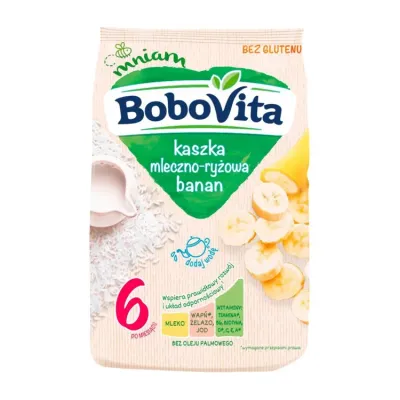 BoboVita kaszka mleczno-ryżowa po 6 miesiącu Banan 230 g