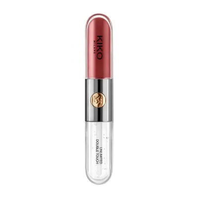 KIKO Milano Unlimited Double Touch dwuetapowa pomadka w płynie 104 Sangria 2x3ml