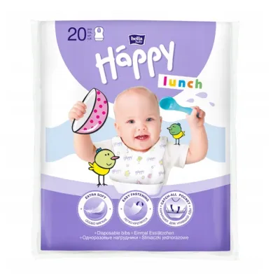 Bella Baby Happy Lunch jednorazowe śliniaczki dla dzieci 20 sztuk