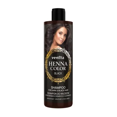 Venita Henna Color szampon do włosów w odcieniach ciemnych i czarnych Black 300ml