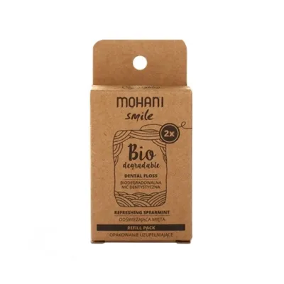 Mohani Smile biodegradowalna nić dentystyczna refill 2x30m