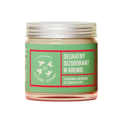 Mydlarnia Cztery Szpaki delikatny dezodorant w kremie Truskawka i Werbena 60ml