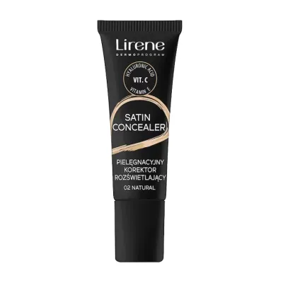 Lirene Satin Concealer pielęgnacyjny korektor rozświetlający 02 Natural 10 ml