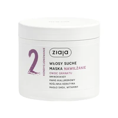 Ziaja Nawilżenie Owoc Granatu maska do włosów suchych 350ml