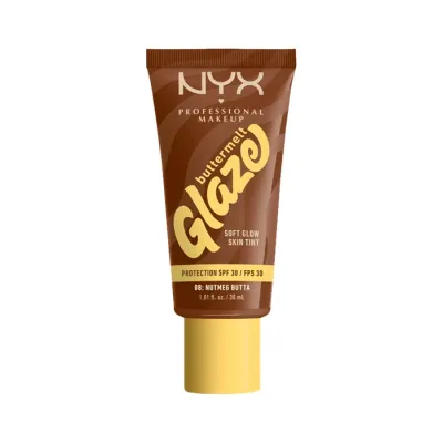 NYX Professional Makeup Buttermelt Glaze podkład w kremie SPF30 08 Nutmeg Butta 30 ml