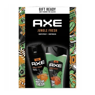 Axe Jungle Fresh zestaw prezentowy dla mężczyzn żel pod prysznic 250 ml + dezodorant w aerozolu 150 ml