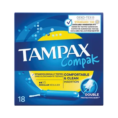 Tampax Compak Regular Tampony 18 sztuk