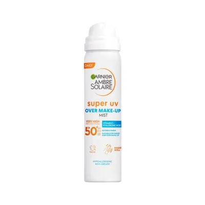 Garnier Ambre Solaire Super UV mgiełka ochronna na makijaż SPF50+ 75 ml