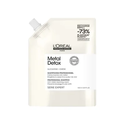 L'Oréal Professionnel Serie Expert Metal Detox neutralizujący metale szampon do włosów farbowanych refill 500 ml