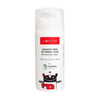 Lullalove delikatny krem do twarzy i ciała dla dzieci 100ml
