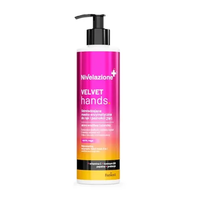 Nivelazione Velvet Hands wegańska odmładzająca maska enzymatyczna do dłoni 2w1 200ml