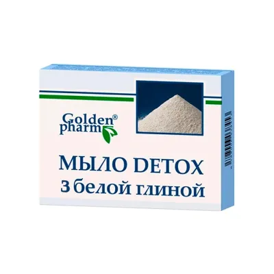 GoldenPharm Detox mydło w kostce z białą glinką 70g