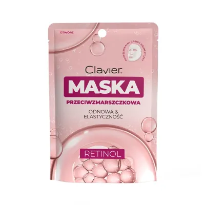 Clavier Odnowa & Elastyczność przeciwzmarszczkowa maska w płachcie z retinolem 25ml