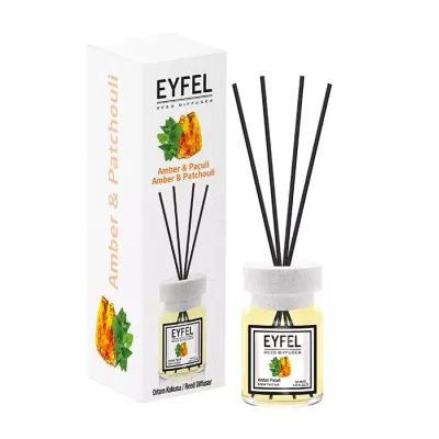 Eyfel odświeżacz powietrza patyczki zapachowe Amber & Patchouli 120ml