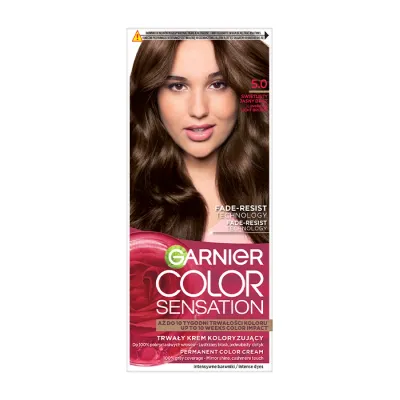 Garnier Color Sensation trwała farba do włosów 5.0 Świetlisty Jasny Brąz