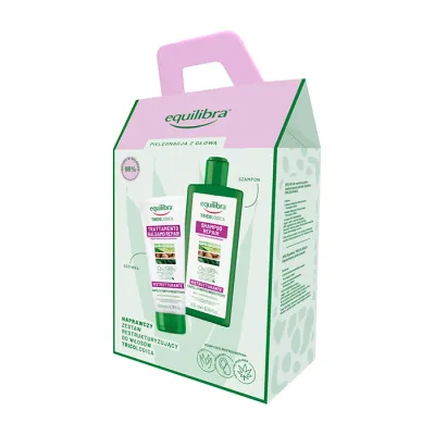 EQUILIBRA TRICOLOGICA ZESTAW KOSMETYKÓW DO WŁOSÓW SZAMPON 300ML + ODŻYWKA 200ML