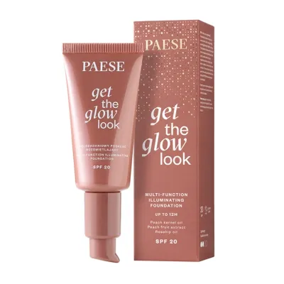 Paese Get The Glow Look rozświetlający podkład do twarzy SPF20 3N Warm Beige 30 ml