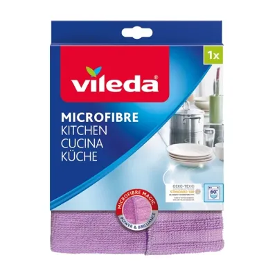 Vileda Microfibre Kitchen ściereczka z mikrofibry do kuchni 2w1 1 sztuka