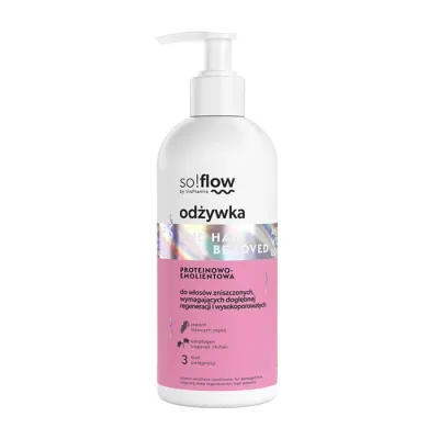 So!Flow proteinowo-emolientowa odżywka do włosów zniszczonych 300ml