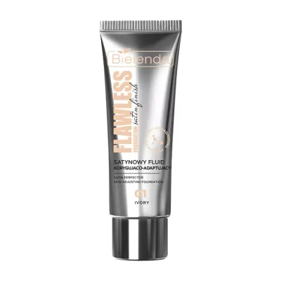 Bielenda Flawless Foundation satynowy fluid korygująco-adaptujący 01 Ivory 30 g