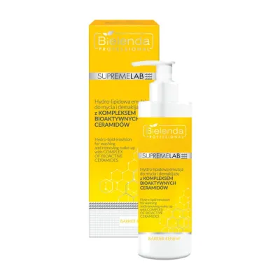 Bielenda Professional Supremelab Barrier Renew hydro-lipidowa emulsja do mycia i demakijażu 200 ml