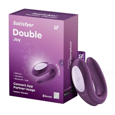 Satisfyer Double Joy wibrator do stymulacji punktu G i łechtaczki kompatybilny z aplikacją na smartfon