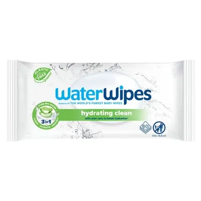Water Wipes Hydrating Clean biodegradowalne chusteczki nawilżane z ekstraktem z aloesu 60 sztuk