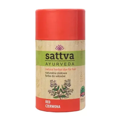 Sattva Ayurveda henna naturalna ziołowa farba do włosów czerwona 150g