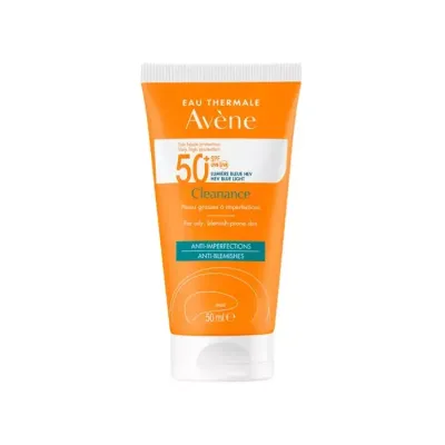 Avène Cleanance krem z bardzo wysoką ochroną przeciwsłoneczną dla skóry tłustej SPF50+ 50 ml