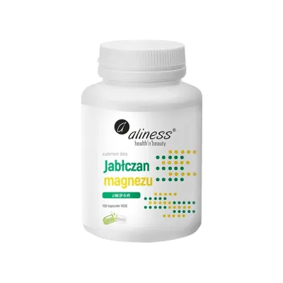 Aliness jabłczan magnezu 100 mg z B6 (P-5-P) 100 kapsułek